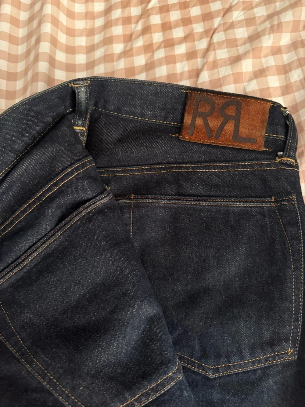 Men’s double RL jeans size 34x32 (altered length ) slim fit